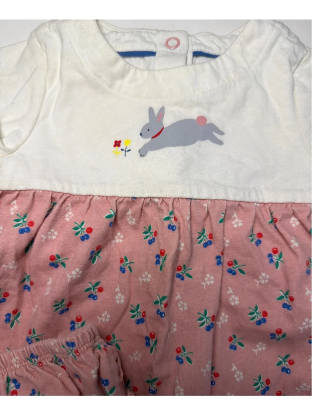 Baby Boden Girls Bunny Floral Casual Dress and Bloomers 3-6 Months